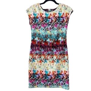CYNTHIA ROWLEY Multicolor Print Dress Size 4